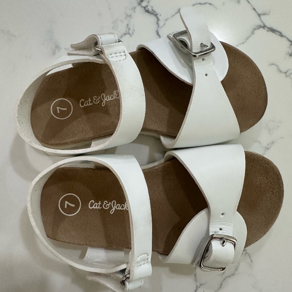Carters Cat & Jack Bundled Girls Shoe Sandals Size 7 Toddler - Picture 2 of 10